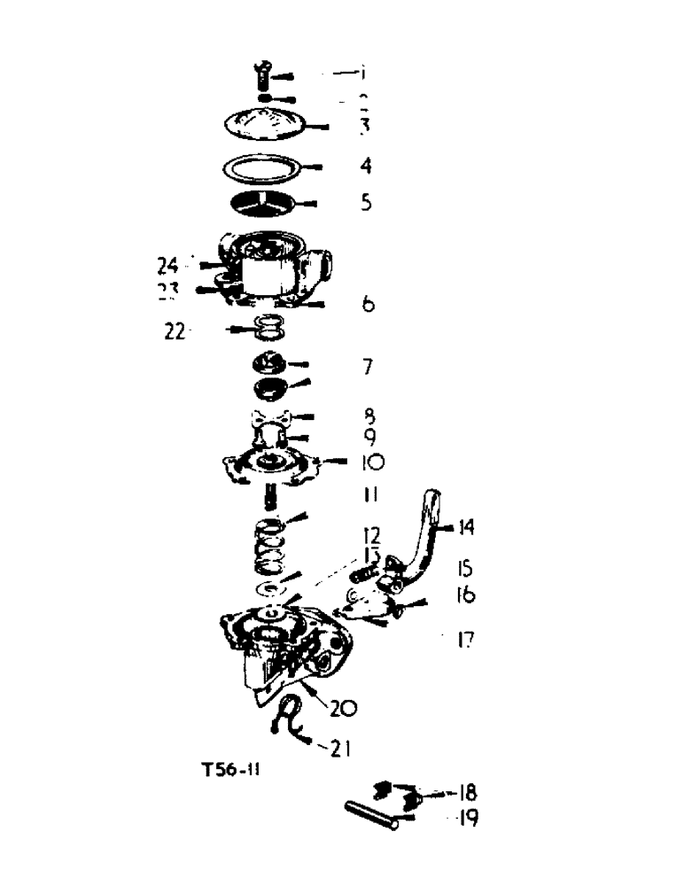 Схема запчастей Case IH 2300 - (1-12) - DIESEL ENGINE, FUEL FEED PUMP (01) - ENGINE