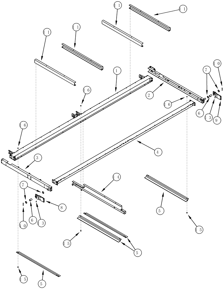 Схема запчастей Case IH CPX610 - (09D-16) - BASKET DOOR, FRAME - BSN JJC0250100 (16) - BASKET