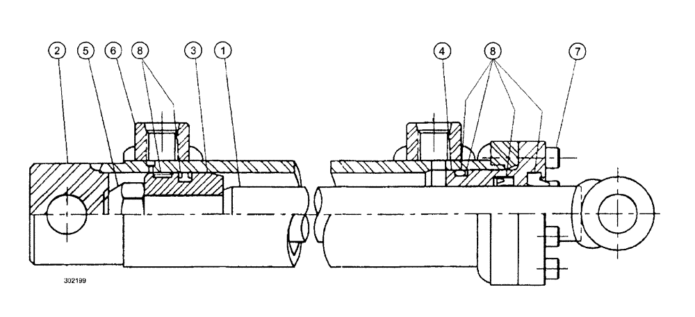 Схема запчастей Case IH SPX3185 - (162) - CYLINDERS, ACTIVE SUSPENSION (35) - HYDRAULIC SYSTEMS