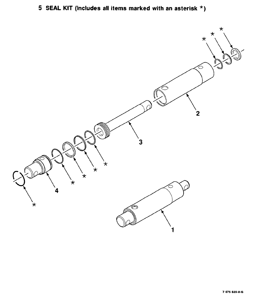 Схема запчастей Case IH 8840 - (08-022) - HYDRAULIC CYLINDER ASSEMBLY (TWO SPEED SHIFT) (35) - HYDRAULIC SYSTEMS