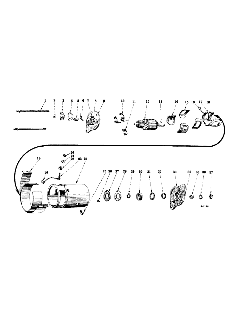 Схема запчастей Case IH SUPER M - (110) - ELECTRICAL SYSTEM, CARBURETED ENGINE, GENERATOR, DELCO-REMY (06) - ELECTRICAL SYSTEMS