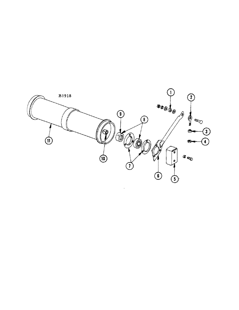 Схема запчастей Case IH 1010 - (094) - FEED RAKE LOWER SHAFT (60) - PRODUCT FEEDING