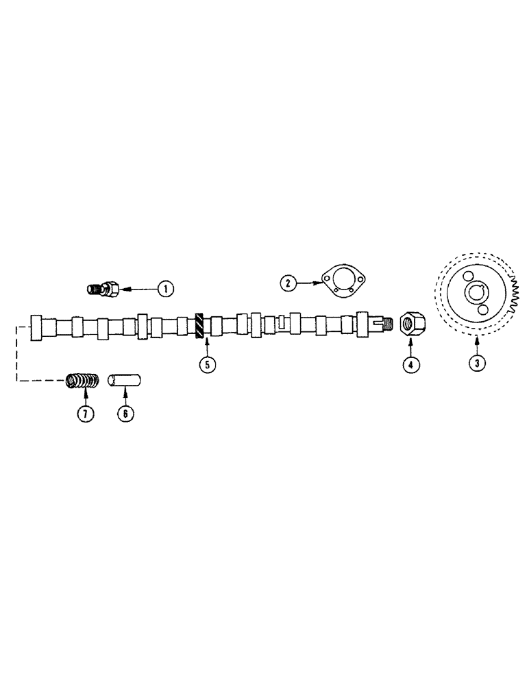 Схема запчастей Case IH 1010 - (328[A]) - MODEL GO 298 ENGINE, CAMSHAFT (10) - ENGINE