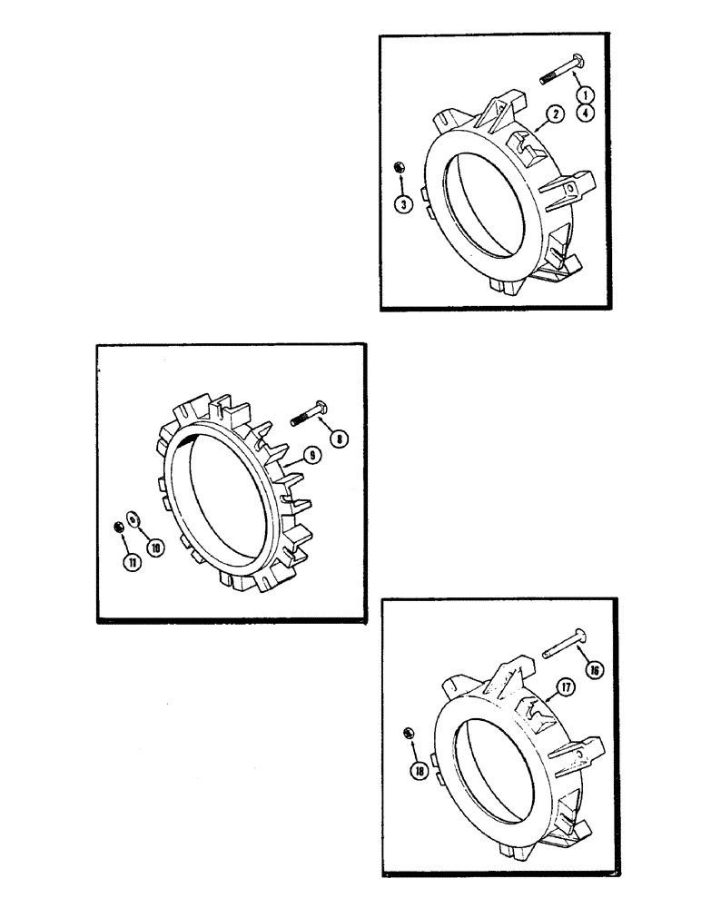Схема запчастей Case IH 2470 - (266) - WHEEL ADAPTER AND WEIGHTS (06) - POWER TRAIN