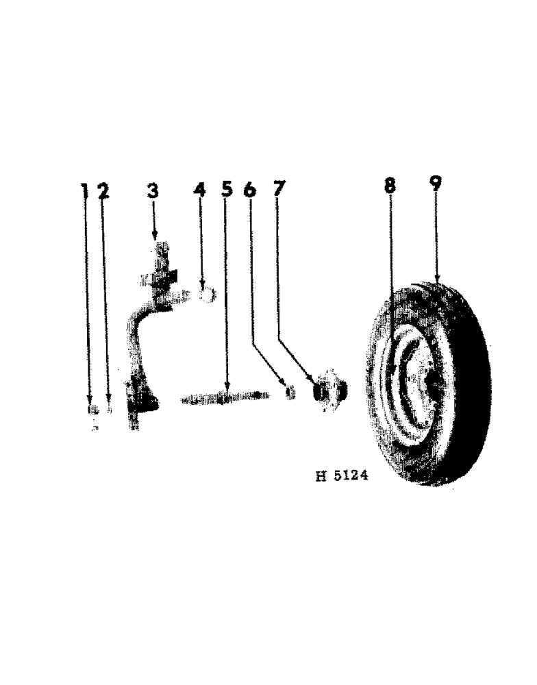 Схема запчастей Case IH 120 - (02-08[A]) - SINGLE REAR FURROW WHEEL 