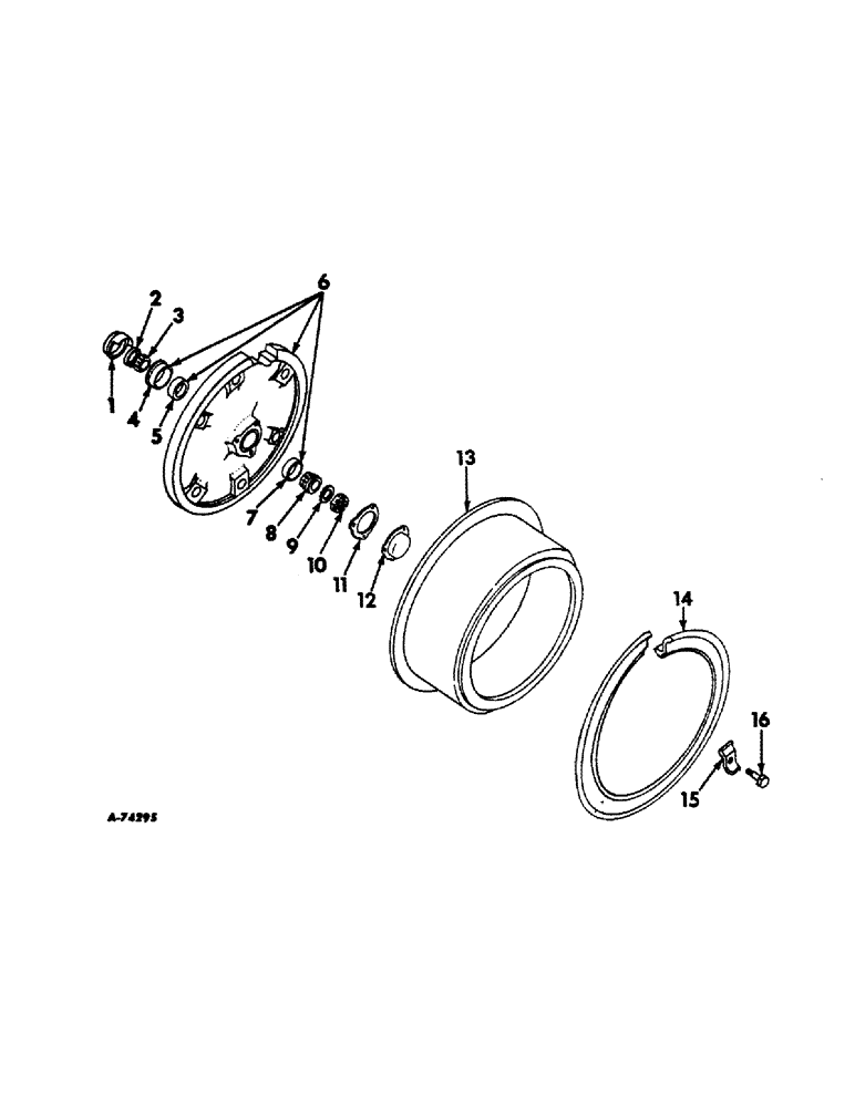 Схема запчастей Case IH 560 - (198) - WHEELS, HEAVY DUTY FRONT WHEELS, PNEUMATIC TIRES, INTERNATIONAL 560 AND 660 SERIES (11) - WHEELS