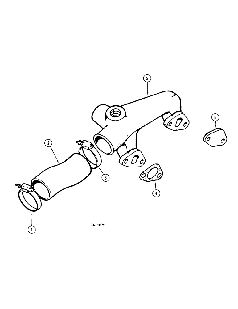 Схема запчастей Case IH 248 - (2-034) - COOLANT MANIFOLD (02) - ENGINE