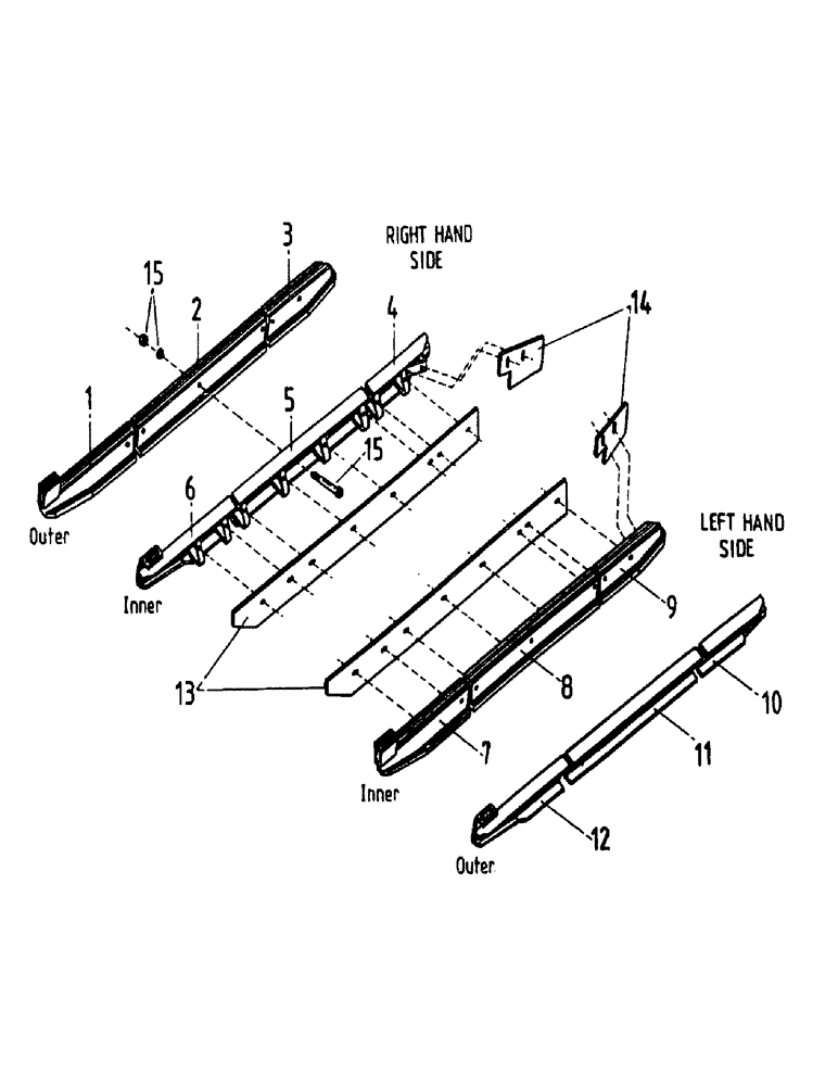 Схема запчастей Case IH 7700 - (A10-02) - CHAIN GUIDES AND GUARDS, TRACK FRAME 7700 Mainframe & Functioning Components