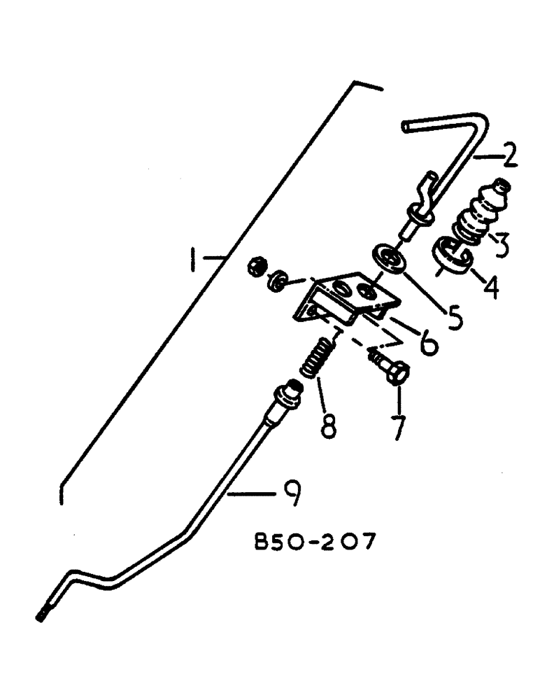 Схема запчастей Case IH 385 - (00J15) - HITCH HAND CONTROL - DE-LUXE CAB (12) - FRAME
