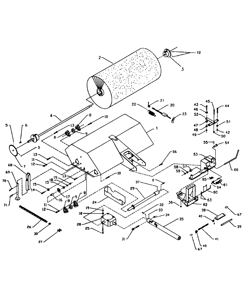Схема запчастей Case IH BR160 - (200) - BRX160 ROTARY BROOM 