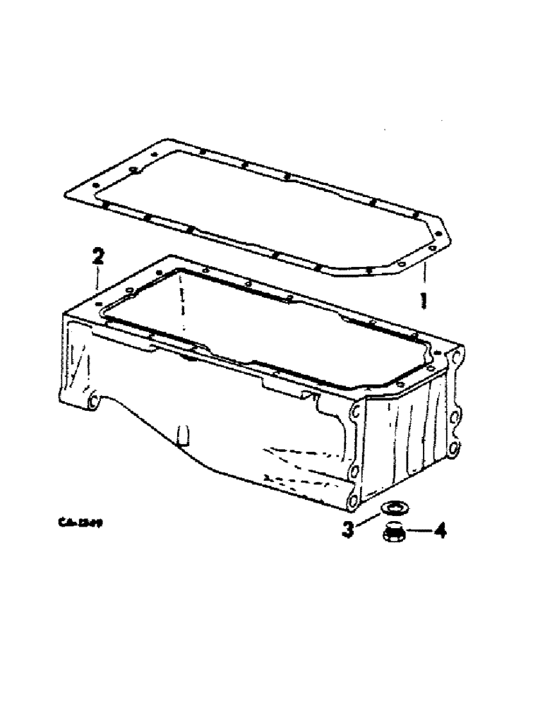 Схема запчастей Case IH C-157 - (J-11) - CRANKCASE OIL PAN 