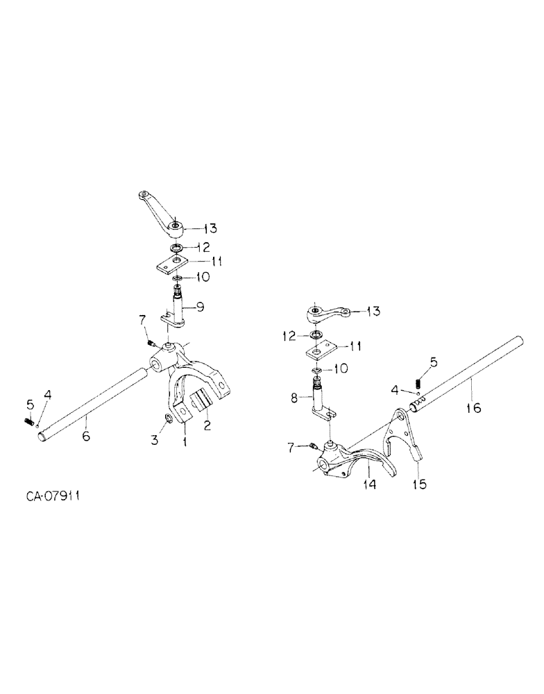 Схема запчастей Case IH 7488 - (07-19) - DRIVE TRAIN, TRANSMISSION CONTROL, INTERNAL RANGE (04) - Drive Train
