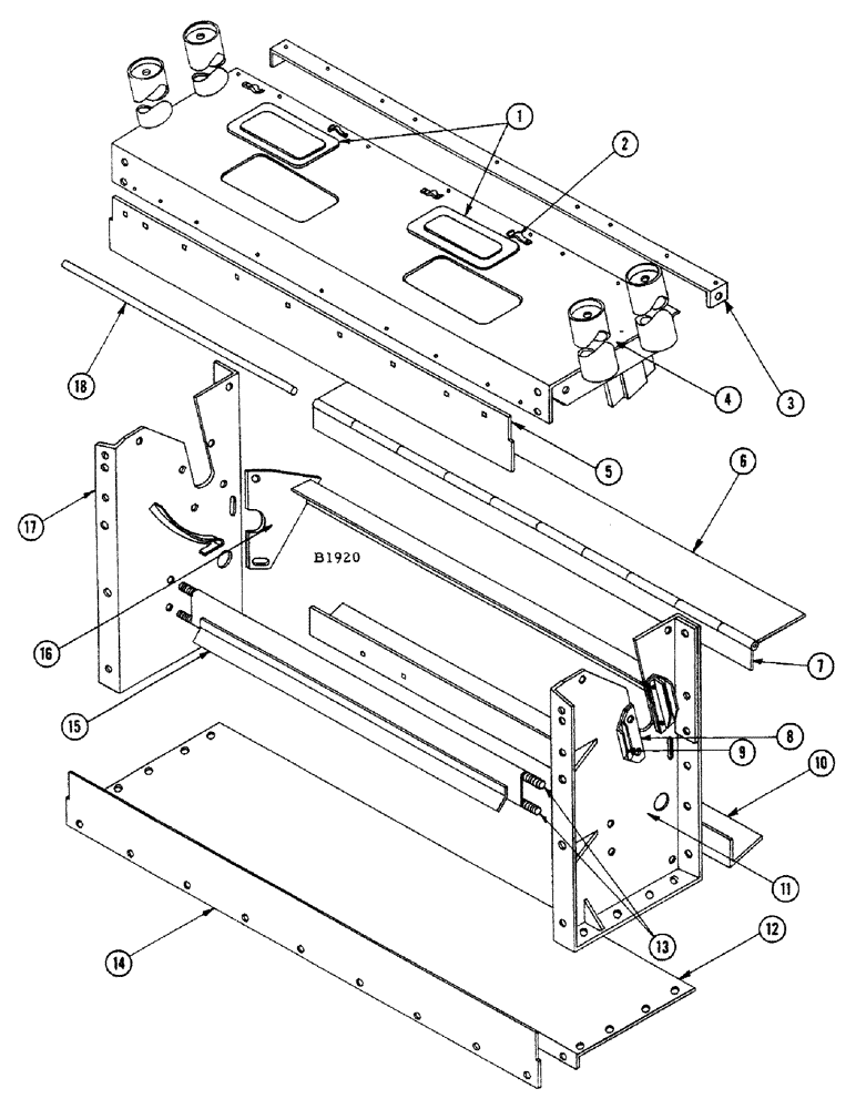 Схема запчастей Case IH 1010 - (098) - FLAX ATTACHMENT, ROLLER HOUSING (60) - PRODUCT FEEDING