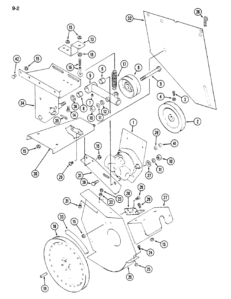 Схема запчастей Case IH 1620 - (9-002) - REEL DRIVE (13) - FEEDER