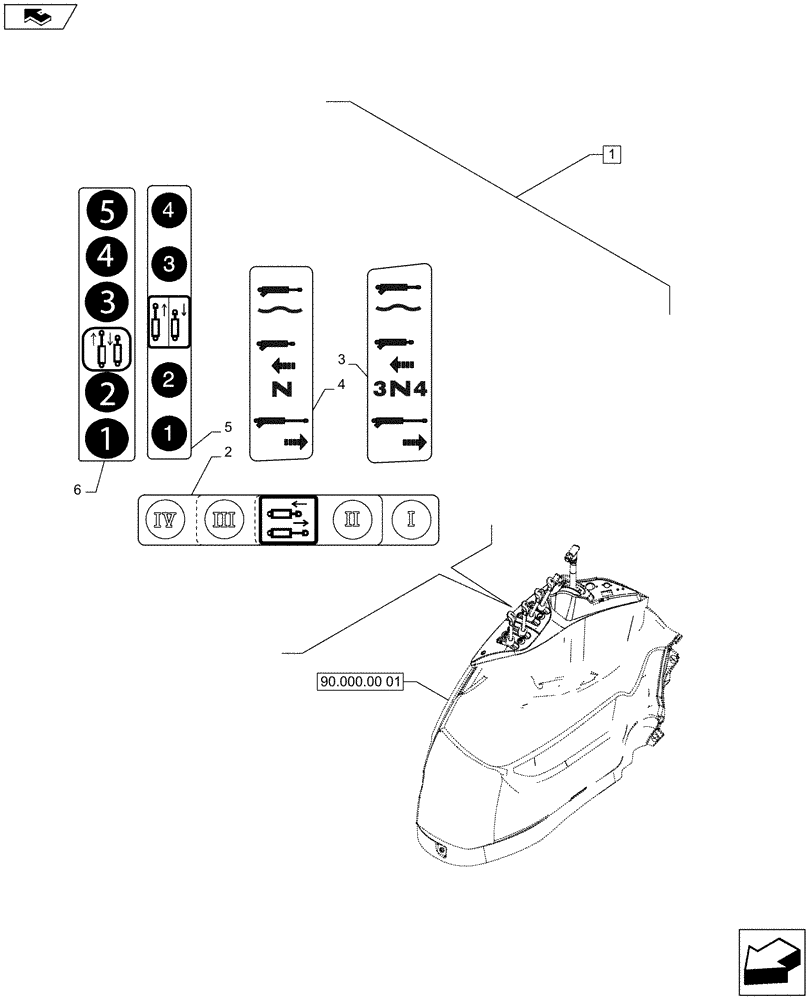 Схема запчастей Case IH PUMA 200 - (88.035.05[03]) - DIA KIT - MECHANICAL REAR REMOTES - DECALS (88) - ACCESSORIES
