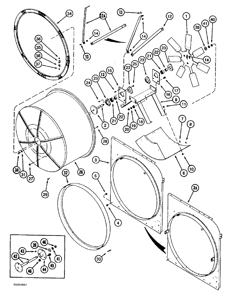 Схема запчастей Case IH 1688 - (2-10) - ROTARY AIR SCREEN (01) - ENGINE