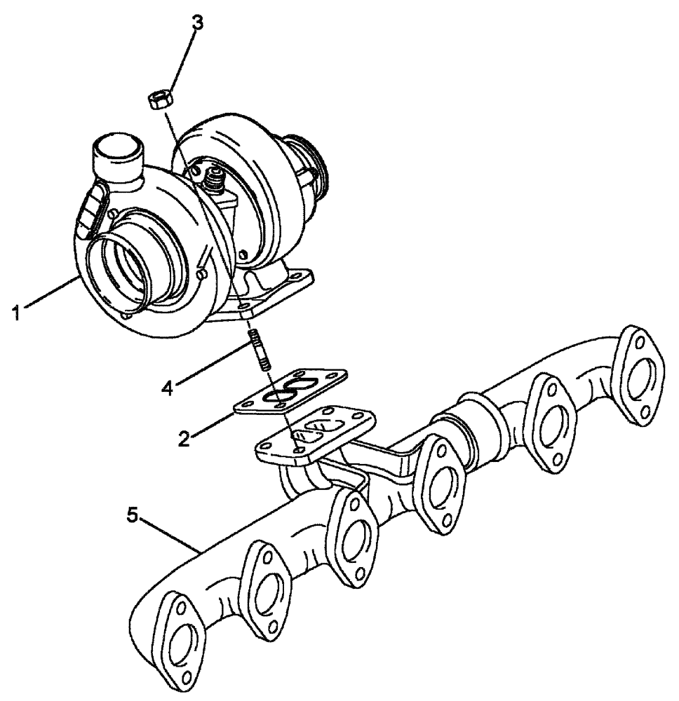 Схема запчастей Case IH SPX3320 - (03-012) - TURBOCHARGER (01) - ENGINE