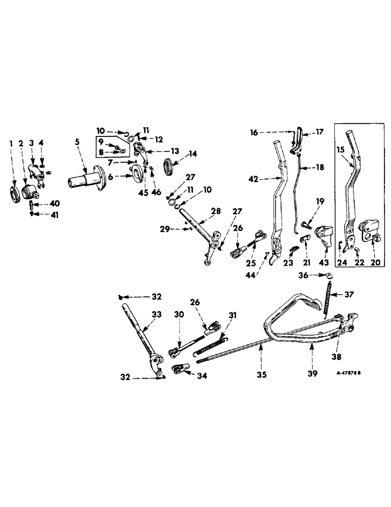 Схема запчастей Case IH 340 - (116) - CLUTCH, CLUTCH CONTROL AND TORQUE AMPLIFIER CONTROLS (03.1) - CLUTCH