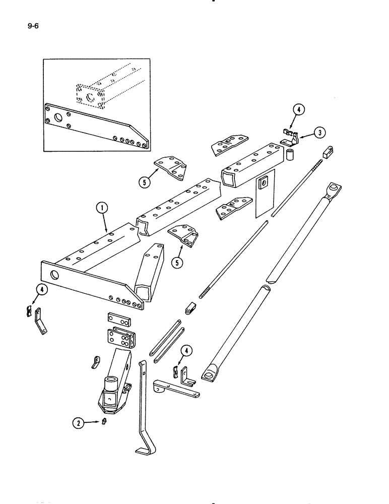 Схема запчастей Case IH 720 - (9-06) - MAIN FRAME, FIVE, SIX AND SEVEN FURROW, IN THE FURROW (09) - CHASSIS/ATTACHMENTS