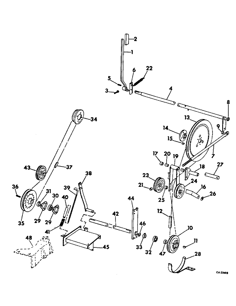 Схема запчастей Case IH 715 - (26-14) - GRAIN TANK, GRAIN TANK UNLOADER DRIVE Grain Tank