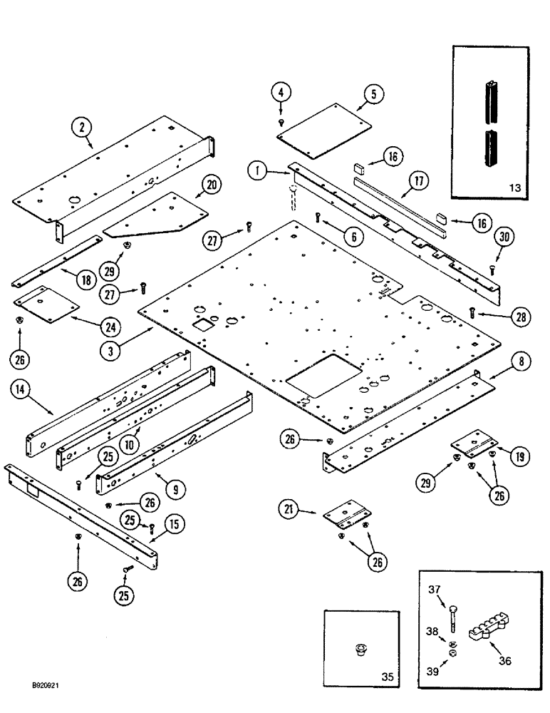 Схема запчастей Case IH 1800 - (9E-04) - OPERATORS PLATFORM (12) - CHASSIS