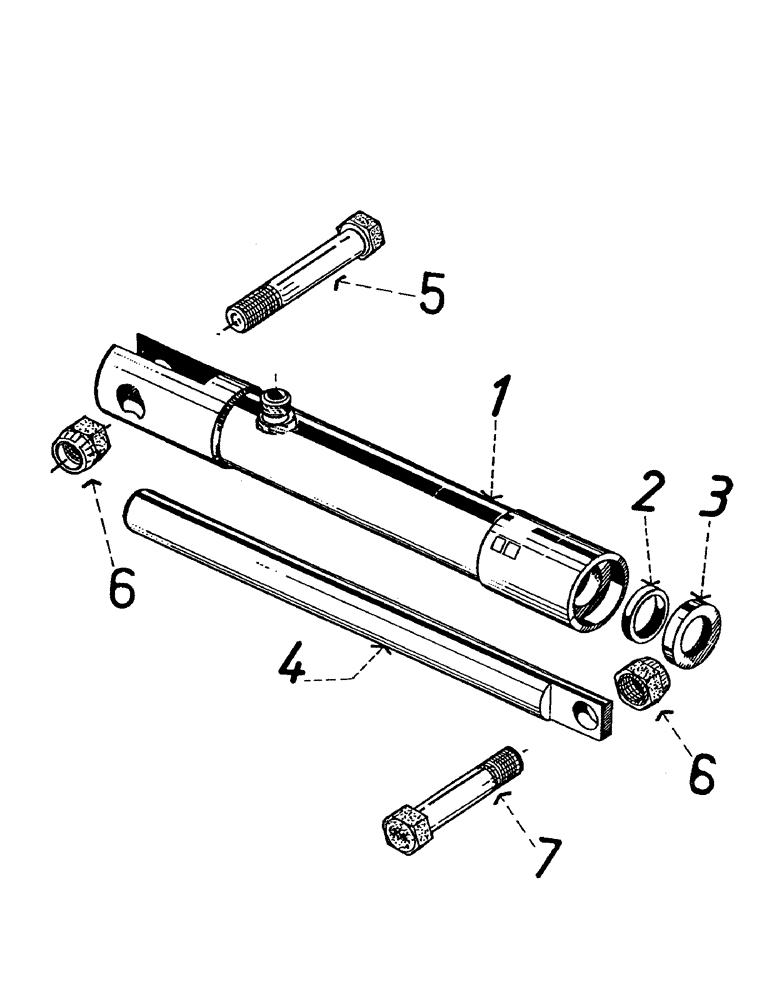 Схема запчастей Case IH 7700 - (B01-21) - HYDRAULICS, CYLINDER, HEIGHT INDICATOR, 7700 Hydraulic Components & Circuits