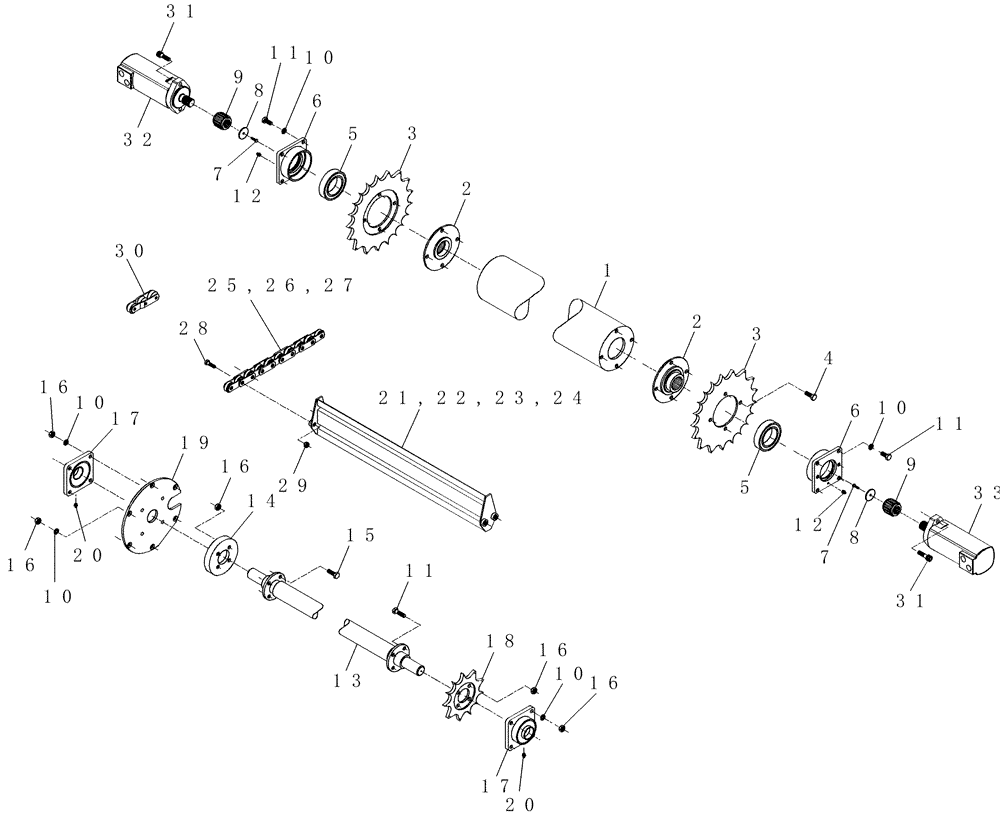 Схема запчастей Case IH 7000 - (A08.02[01]) - Elevator Drive (80) - CROP STORAGE/UNLOADING