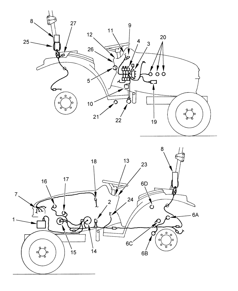 Схема запчастей Case IH DX31 - (06.02) - ELECTRICAL COMPONENT LOCATION FUNCTION (06) - ELECTRICAL SYSTEMS