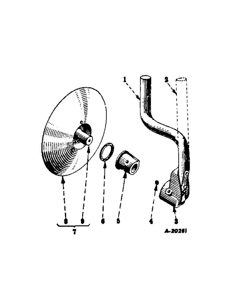Схема запчастей Case IH 78 - (AM-07[A]) - DISK HILLER W/PLAIN BEARINGS, OFFSET STANDARD 