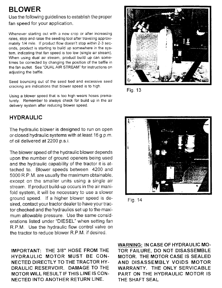 Схема запчастей Case IH 2400 - (B07) - BLOWER 