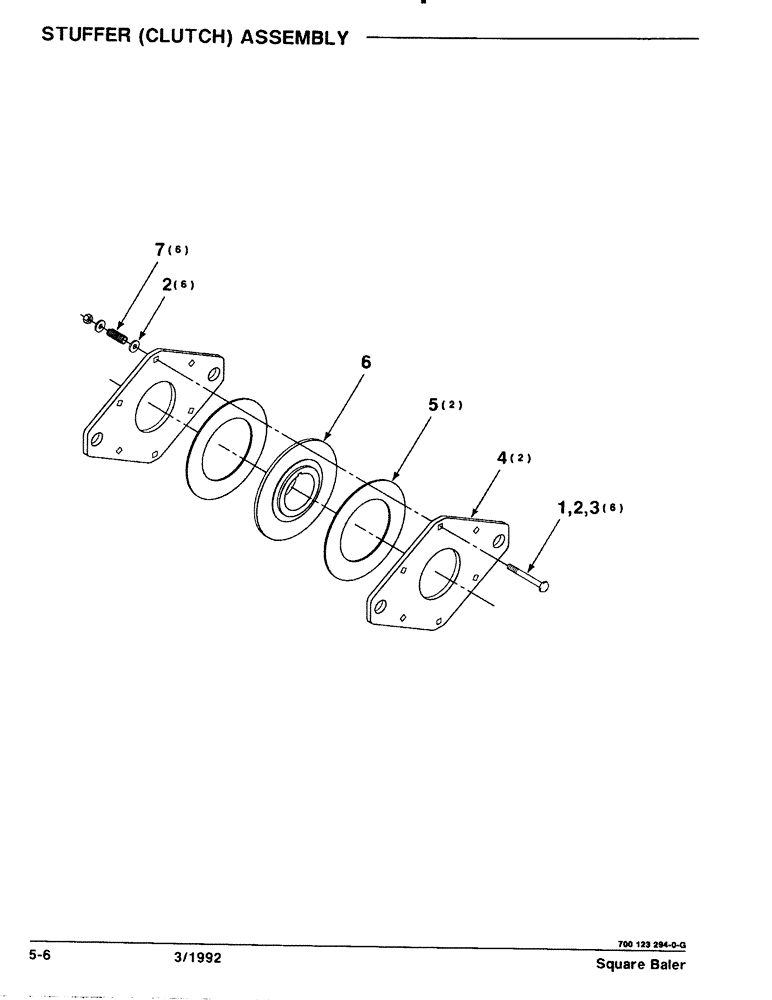 Схема запчастей Case IH 8570 - (5-06) - STUFFER, CLUTCH ASSEMBLY (13) - FEEDER