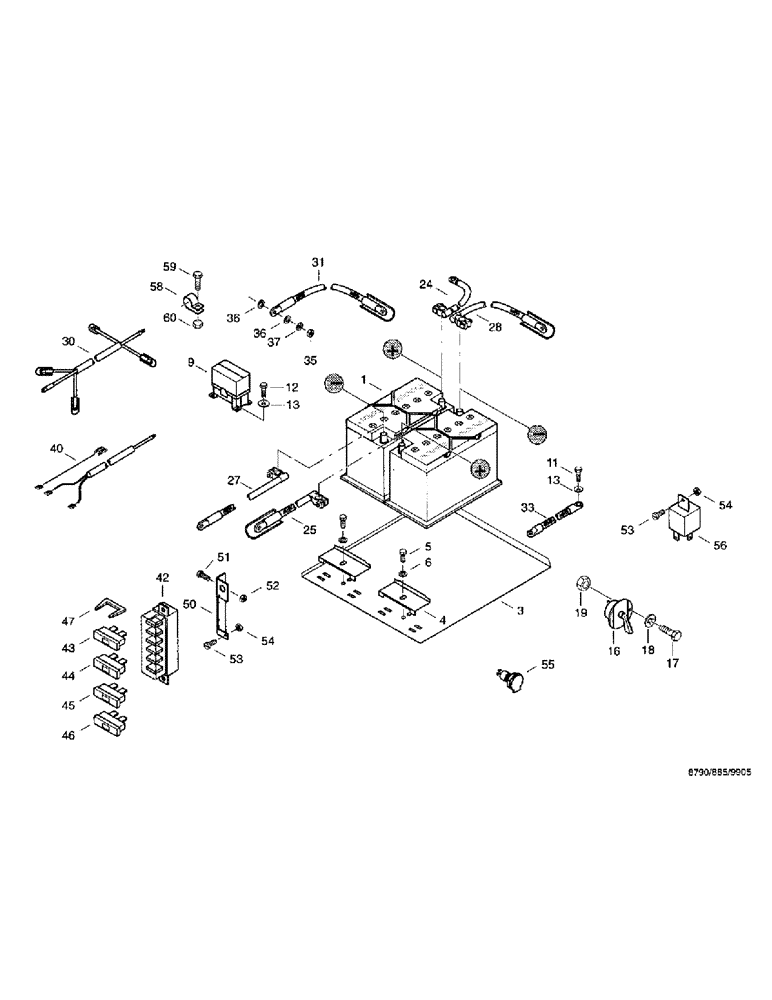 Схема запчастей Case IH 8790 - (212) - STARTER (55) - ELECTRICAL SYSTEMS