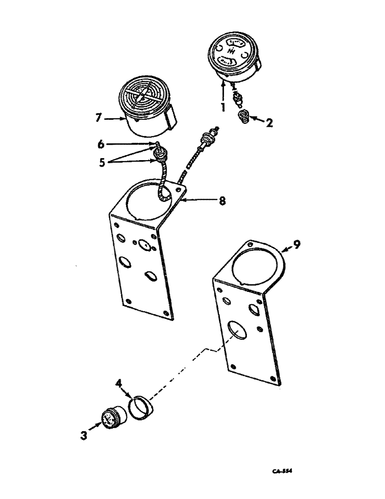 Схема запчастей Case IH 1456 - (11-02) - INSTRUMENTS, INSTRUMENT PANEL AND GAUGES Instruments