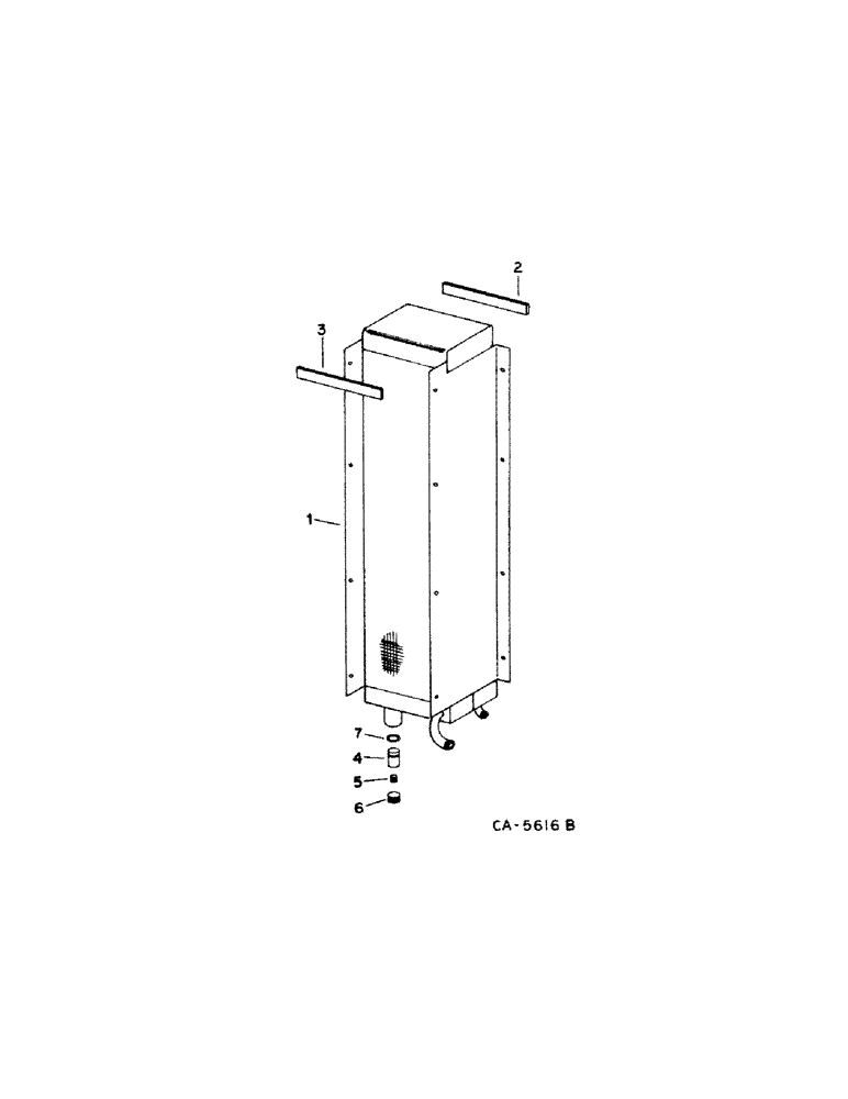 Схема запчастей Case IH 1440 - (10-72[A]) - HYDRAULICS, OIL COOLER (07) - HYDRAULICS