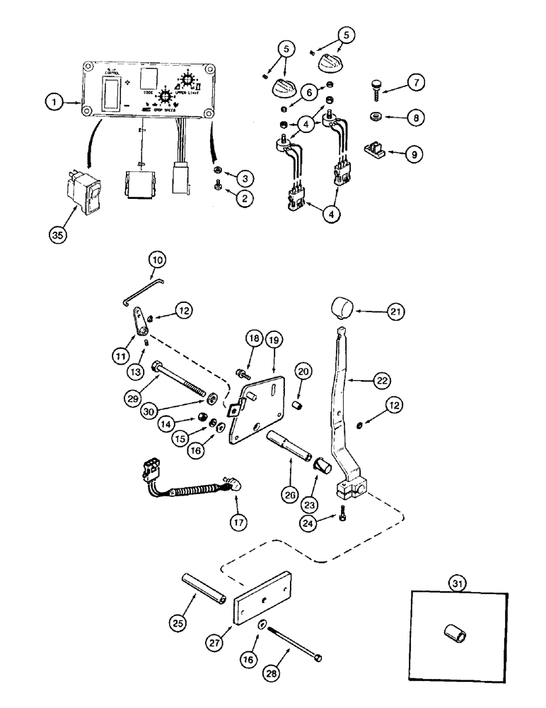 Схема запчастей Case IH 8910 - (8-026) - HITCH CONTROL SYSTEM (08) - HYDRAULICS