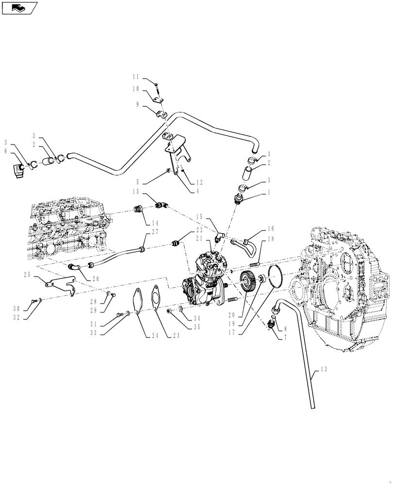 Схема запчастей Case IH 5130 - (88.230.01[02]) - AIR COMPRESSOR 5130 NEF (88) - ACCESSORIES