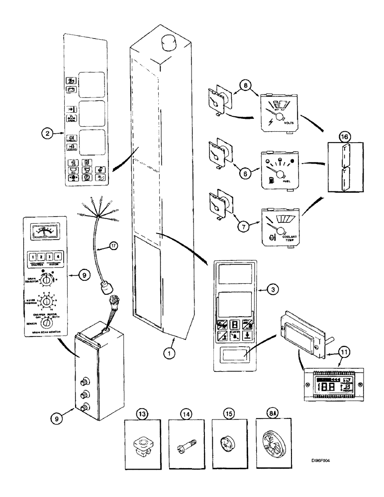 Схема запчастей Case IH 2188 - (4-22) - INSTRUMENT PANEL ASSEMBLY (06) - ELECTRICAL