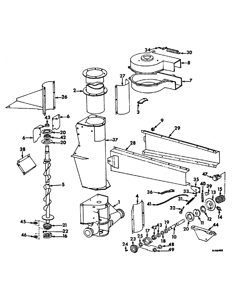 Схема запчастей Case IH 234 - (G-20) - GRINDER AND SHELLER UNITS, WAGON ELEVATOR (58) - ATTACHMENTS/HEADERS