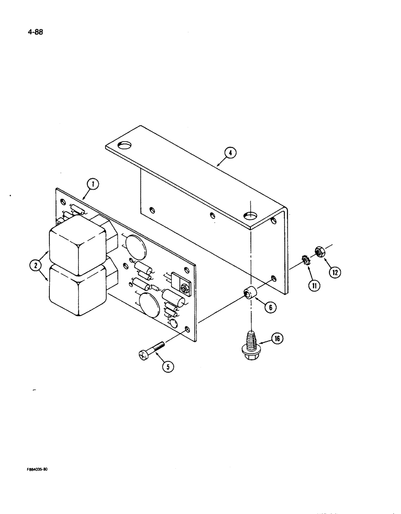 Схема запчастей Case IH 9270 - (4-088) - TIME BASE FLASHER ASSEMBLY (04) - ELECTRICAL SYSTEMS