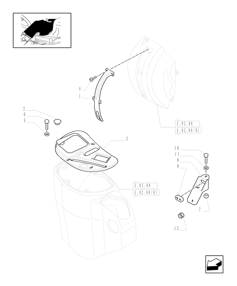 Схема запчастей Case IH JX1085C - (719124070[09]) - (DIA KIT) TWO MID-MOUNT KIT (1 S/D+1 S/D WITH FLOAT) W/ JOYSTICK & #4 QUICK COUPLERS (18) - VARIATIONS