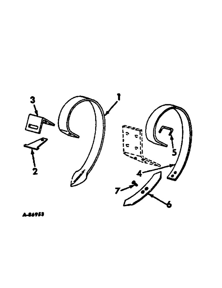 Схема запчастей Case IH 380 - (AA-8[A]) - POINTED SPRING TEETH W/DETACHABLE POINT AND QUACK GRASS SPRING 