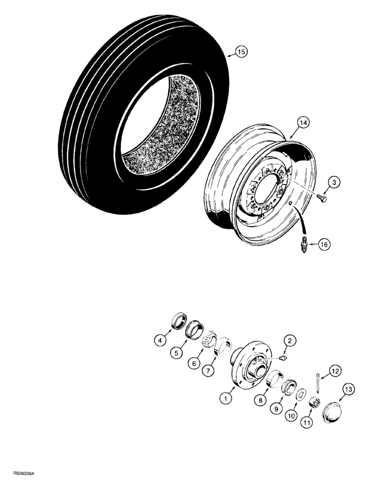 Схема запчастей Case IH 5700 - (9-140) - HUBS, WHEELS AND TIRES, GAUGE WHEEL (18) - MISCELLANEOUS
