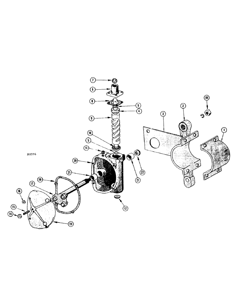 Схема запчастей Case IH 1010 - (286) - F79127 STEERING ASSEMBLY (41) - STEERING