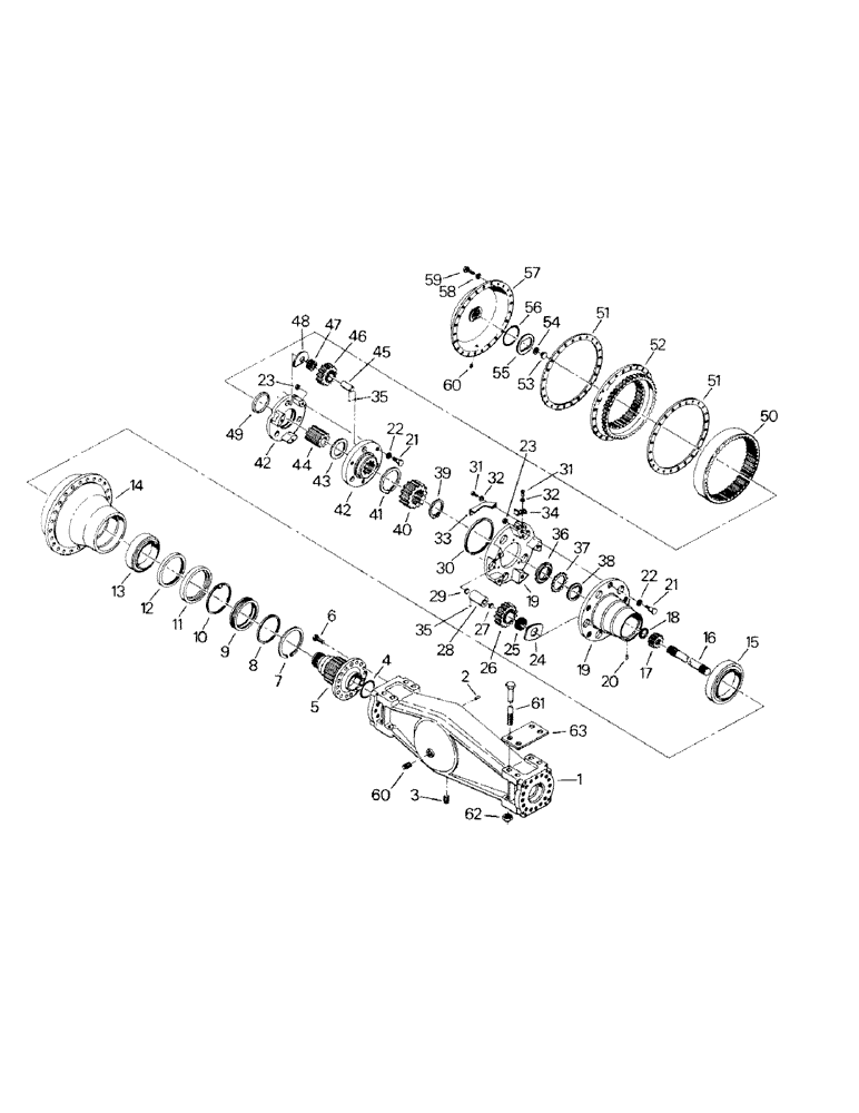 Схема запчастей Case IH ST450 - (04-27) - AXLE ASSEMBLY, K594.20/30, ASN BREAKS 129-01502 AND 130-01517 (04) - Drive Train