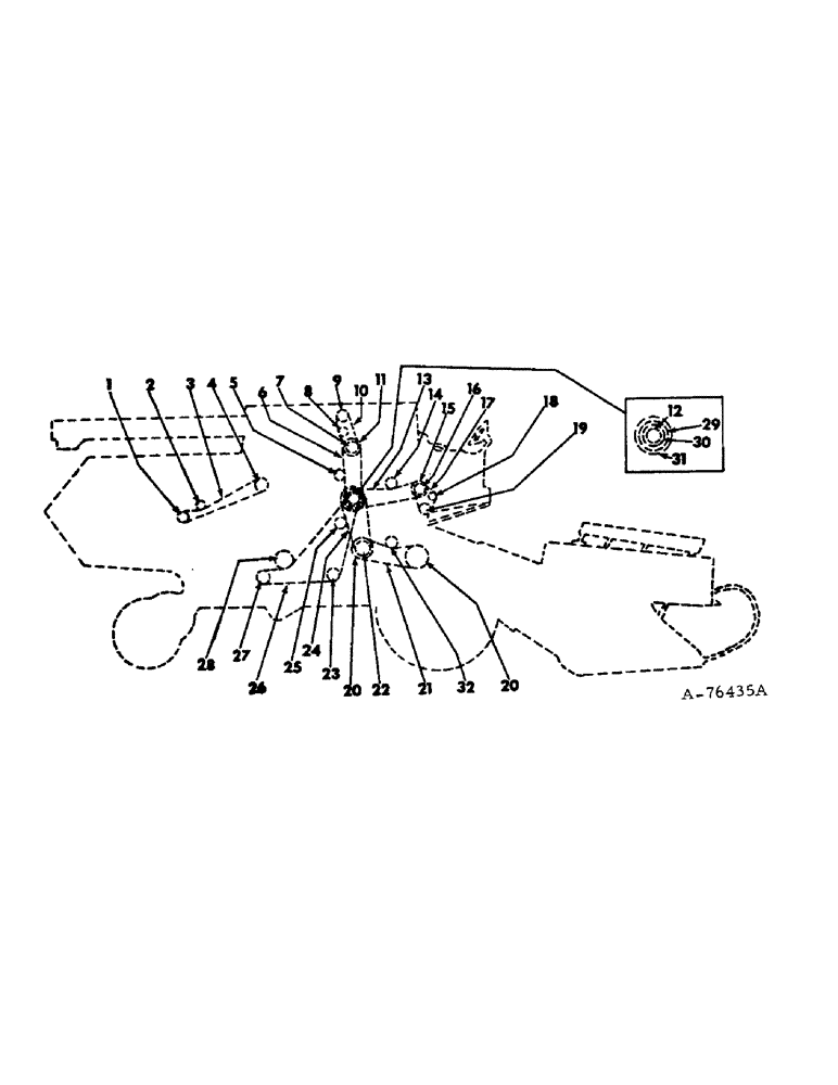 Схема запчастей Case IH 815 - (10) - SPROCKET AND CHAIN DIAGRAM, RIGHT SIDE (00) - GENERAL