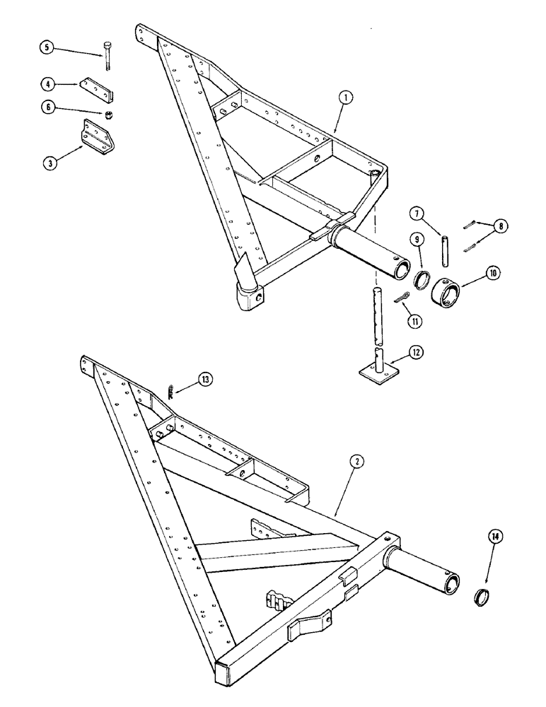 Схема запчастей Case IH 600-SERIES - (04) - MAIN FRAME, THREE BOTTOM 