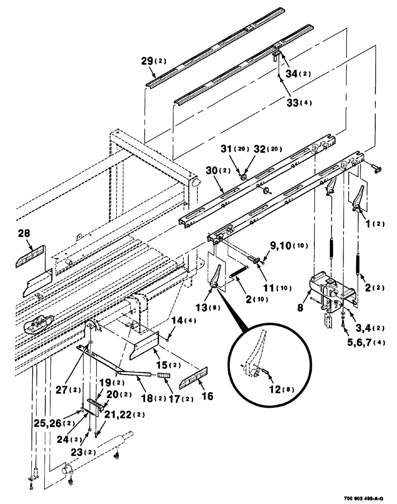 Схема запчастей Case IH 8576 - (09-022) - BALE EJECTOR KIT, HK40835 COMPLETE, INCLUDES PGS 9-22 THRU 9-27 TO BE ORDERED THRU WHOLEGOODS ONLY Decals & Attachments