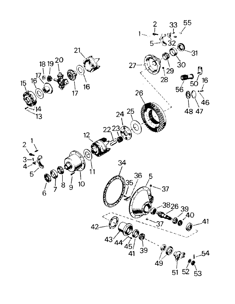 Схема запчастей Case IH ST210 - (04-33) - DANA AXLE ASSEMBLY (04) - Drive Train