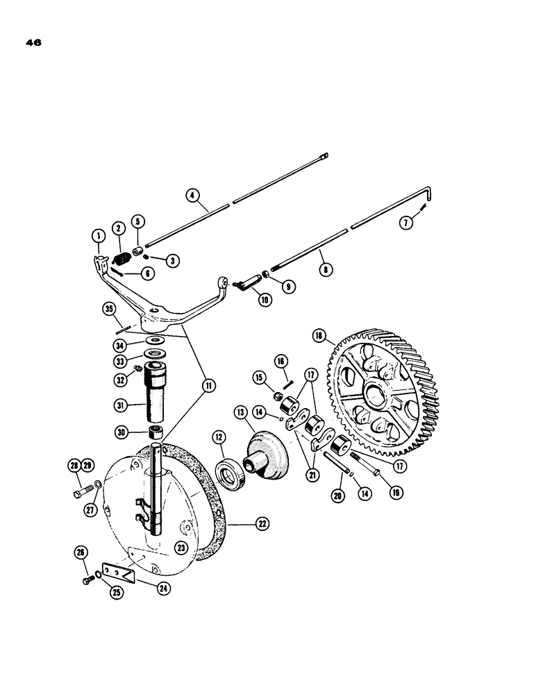Схема запчастей Case IH 930-SERIES - (046) - GOVERNOR, SPARK IGNITION ENGINE (03) - FUEL SYSTEM