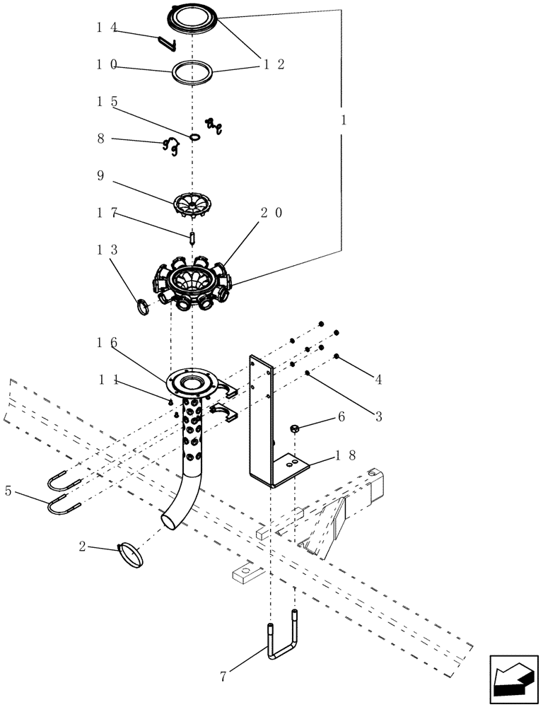 Схема запчастей Case IH 400 - (75.100.01) - EZ FLOW HEADER MOUNTS (75) - SOIL PREPARATION
